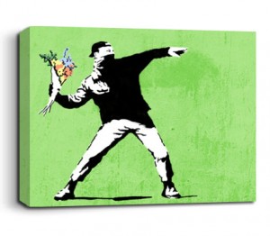 Banksy Flower Thrower