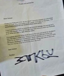 Banksy letter mobile lovers