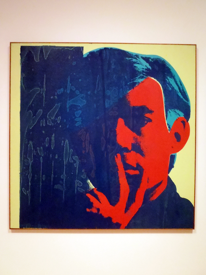 World Famous Artist Andy Warhol Self Portrait Painting